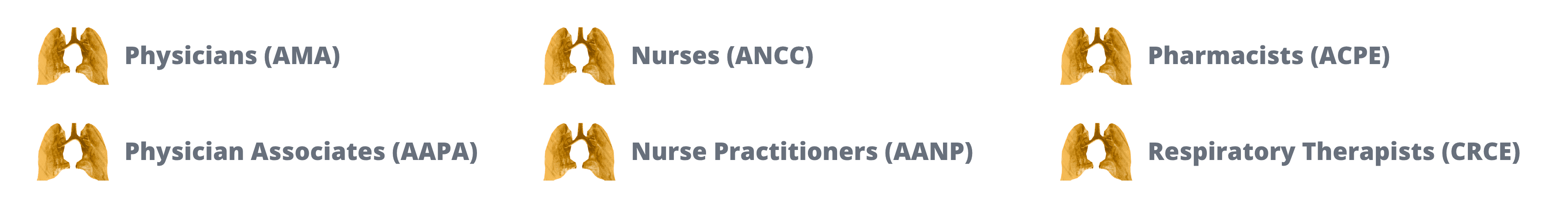 Physicians, Nurses, Pharmacists, Physician Associates, Nurse Practitioners, and Respiratory Therapists